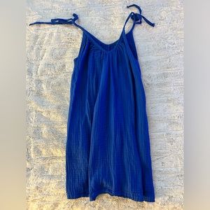 blue flowy dress!!